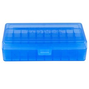 BERRY 10MM/45 ACP HINGED-TOP BOX 50-RND BLUE 