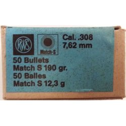 RWS - Match-S - .308 - 190grain - 50 stk.