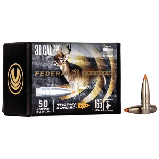 Federal - Trophy Bonded Tip  - .308 - 165grain - 50 stk.