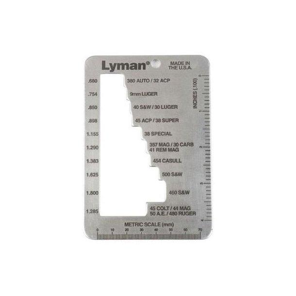 Lyman E-Zee Pistol Case Length Gauge