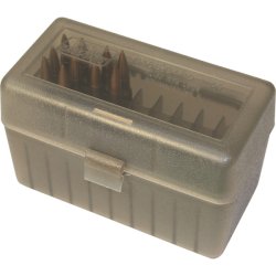 MTM RIFLE FLIP-TOP 50rd 2506-458M/CLR-SMOKE 