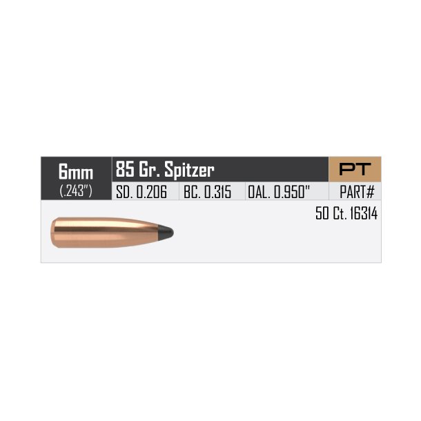 Nosler - Partition - .243 - 85grain - 50 stk.