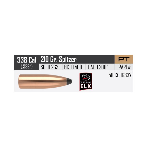 Nosler - Partition - .338 - 210grain - 50 stk.