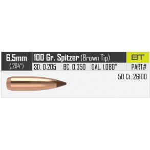 Nosler - Ballistic Tip Hunting - .264 - 100grain - 50 stk.