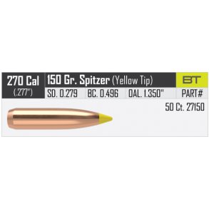 Nosler - Ballistic Tip Hunting - .277/.270 - 150grain - 50 stk.