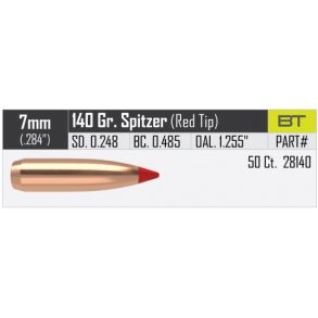 Nosler - Ballistic Tip Hunting - .284 - 140grain - 50 stk.