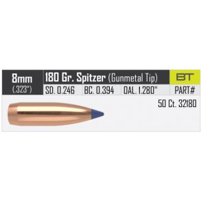 Nosler - Ballistic Tip Hunting - .323 - 180grain - 50 stk.