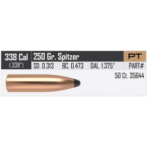 Nosler - Partition - .338 - 250grain - 50 stk.