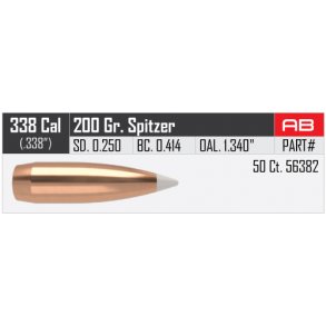 Nosler - AccuBond - .338 - 200grain - 50 stk.