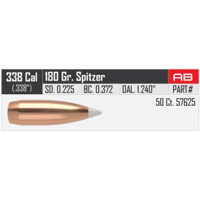 Nosler - AccuBond - .338 - 180grain - 50 stk.