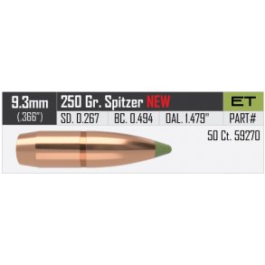 Nosler - Blyfri E-Tip - .366 - 250grain - 50 stk.