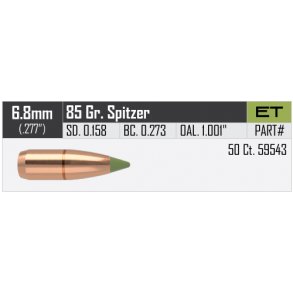 Nosler - E-Tip - .277 - 85grain Blyfri - 50 stk.