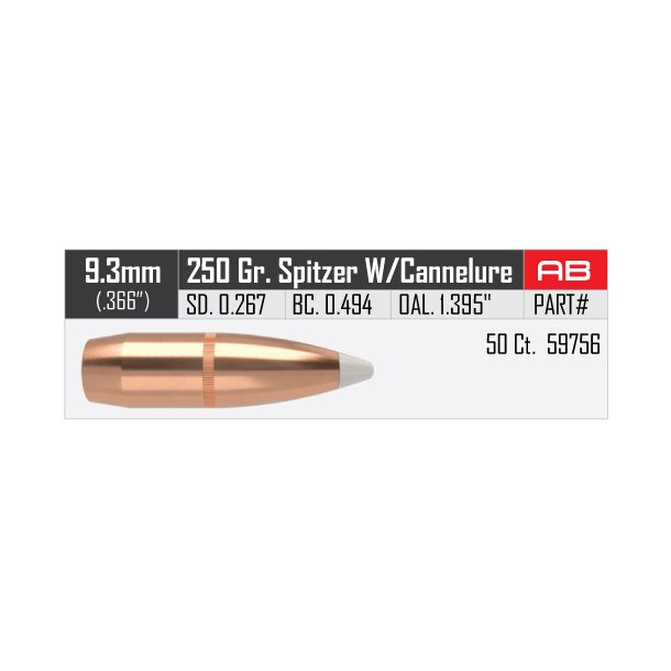 Nosler - AccuBond - .366 - 250grain - 50 stk.