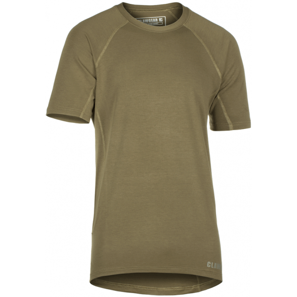 Clawgear Baselayer Shirt - Short Sleve -farve: Sand - Size xxl