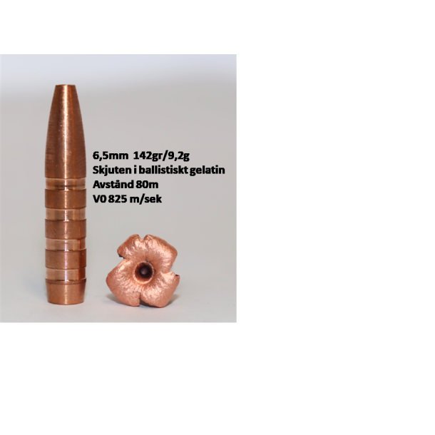 CopperBear EXHBT 6,5mm(.264)/142gr/9,2gram / 20 stk.