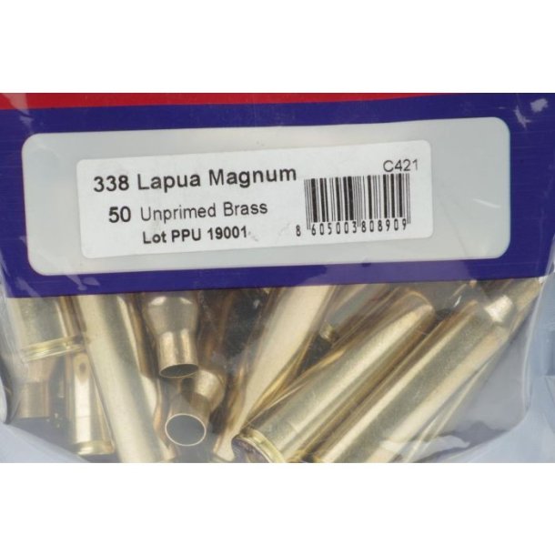 .338 Lapua Magnum hylster 50 stk