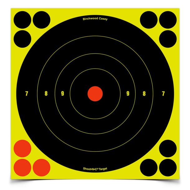 Birchwood Casey - 8"/20 cm. BULL'S-EYE, 30 TARGETS - 360 PASTERS