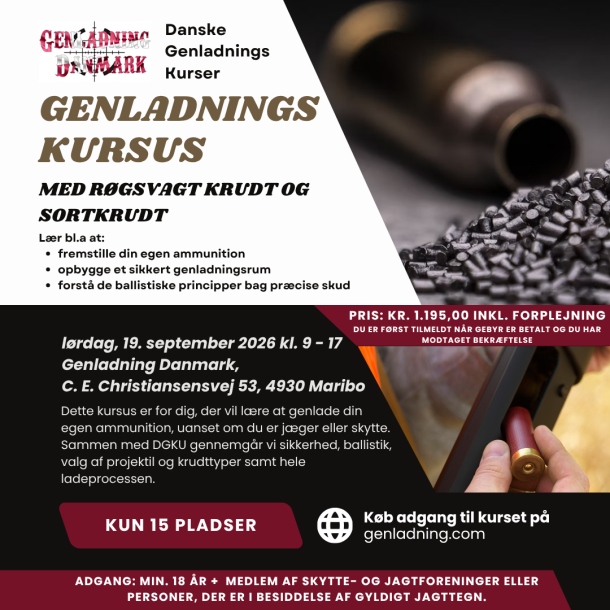 Genlade kursus den 19. september 2026
