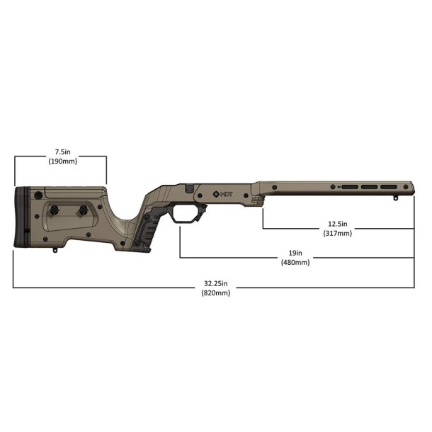 MDT XRS Complete Chassis / Remmington system 783 SA RH FDE