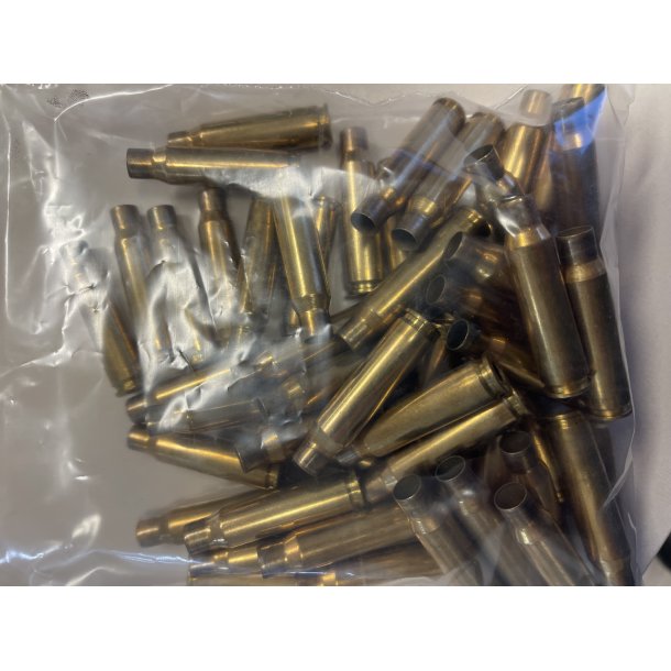 Norma .308 win. hylstre - en gangs afskudte og deprimet, ikke vasket / 50. stk.pose