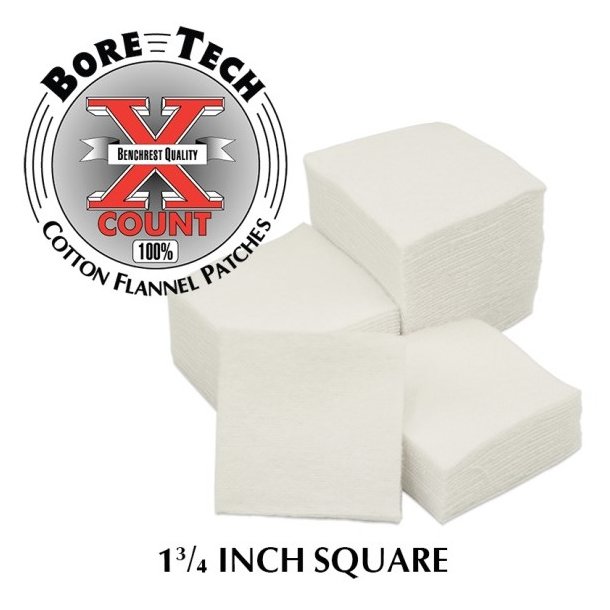 BORE TECH BOMULD PATCHES 1-3/4" Firkantet 1000/stk
