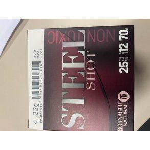 Bornaghi 12/70 - 4 hagl 32 gram - 25 stk. pakke