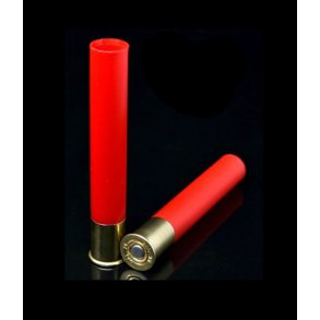CHEDDITE .410 Plast Hylstre med f�ngh�tte - 65mm - farve: R�d - 100 stk.