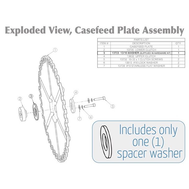 DILLON CASEFEED SPACER (41,44,45LC)