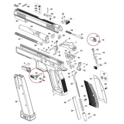 CZ Shadow 2 Ambidexterous Safety Set with Wide Right Side