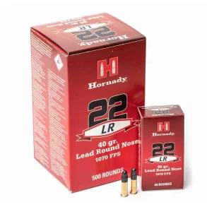 Hornady AMMO 22 LR 40 GR LRN / 50 stk. pakke