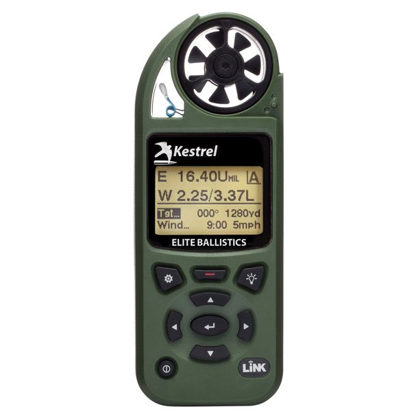 Kestrel 5700 Elite Weather Meter with Applied Ballistics and LiNK, Olive Drab