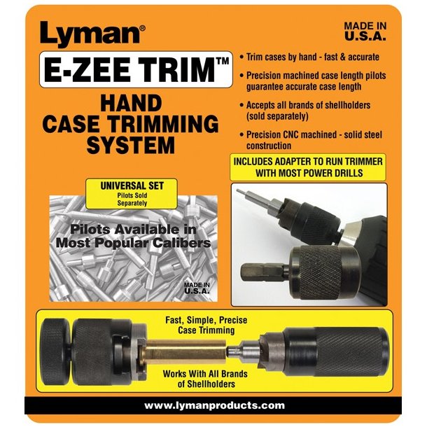 LYMAN E-ZEE TRIM HAND CASE TRIMMER