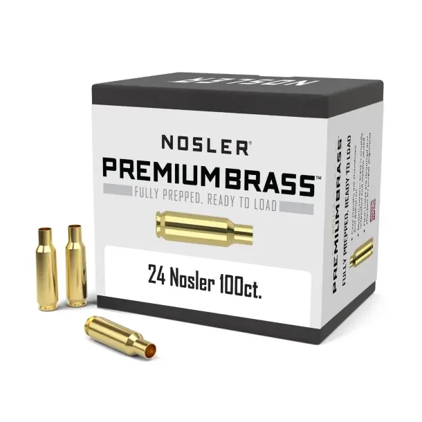 Nosler Premium Brass .24 Nosler - 100 stk.