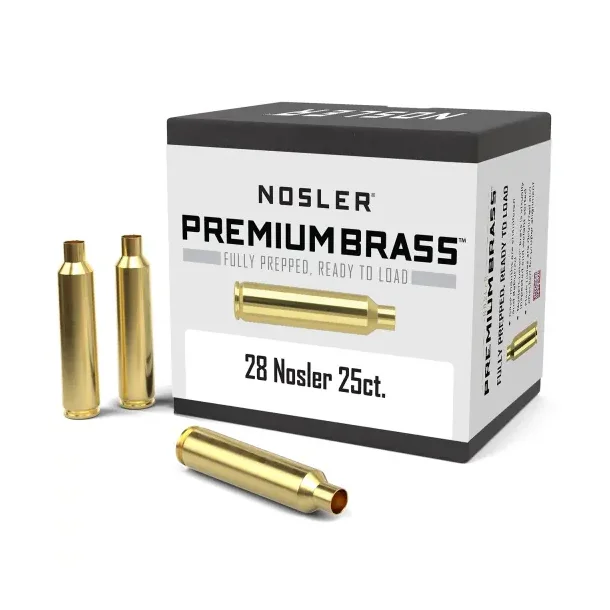 Nosler Premium Brass .28 Nosler - 25 stk.