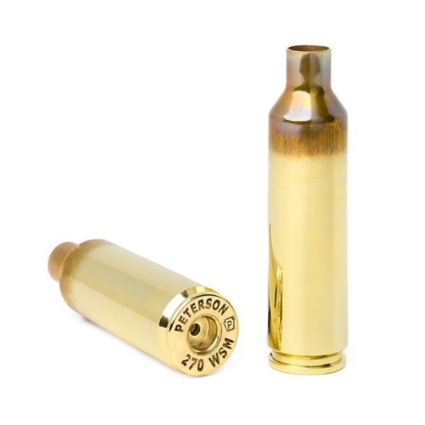 PETERSON BRASS 270 WSM UNPRIMED - kasse med 50 stk.