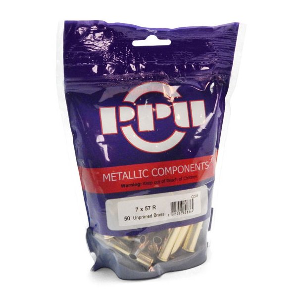 Prvi Partizan Brass 7x57R Rimmed Unprimed - Pose med 50 stk.