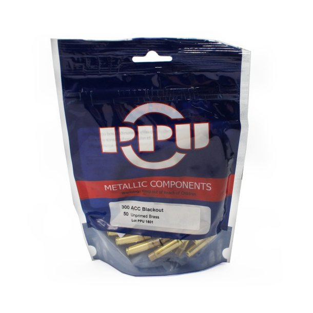 Prvi Partizan Brass 300 AAC Blackout Unprimed - pose med 50 stk.