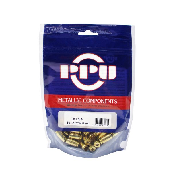 Prvi Partizan Brass 357 SIG Unprimed - pose med 50 stk.