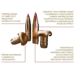 Bullets S&B caliber 6,5mm, weight 120grs, TXRG EDGE / 50 stk.