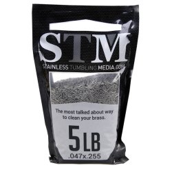 STAINLESS STEEL TUMBLING MEDIA - CYLNDR PINS 5 LBS / 2,67kg.